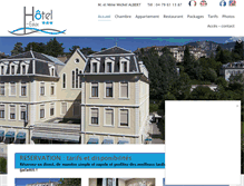 Tablet Screenshot of hoteldeseaux.fr